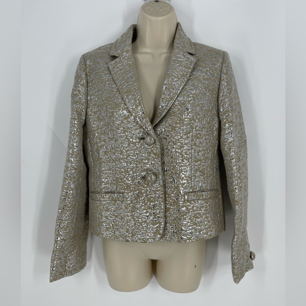 J. Crew Metallic Blazer and Pants Set (B9#8) - Picture 6 of 14